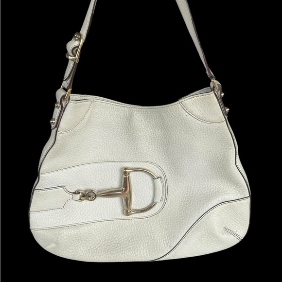 Winter White  Gucci Horsebit Bag - Picture 1 of 9